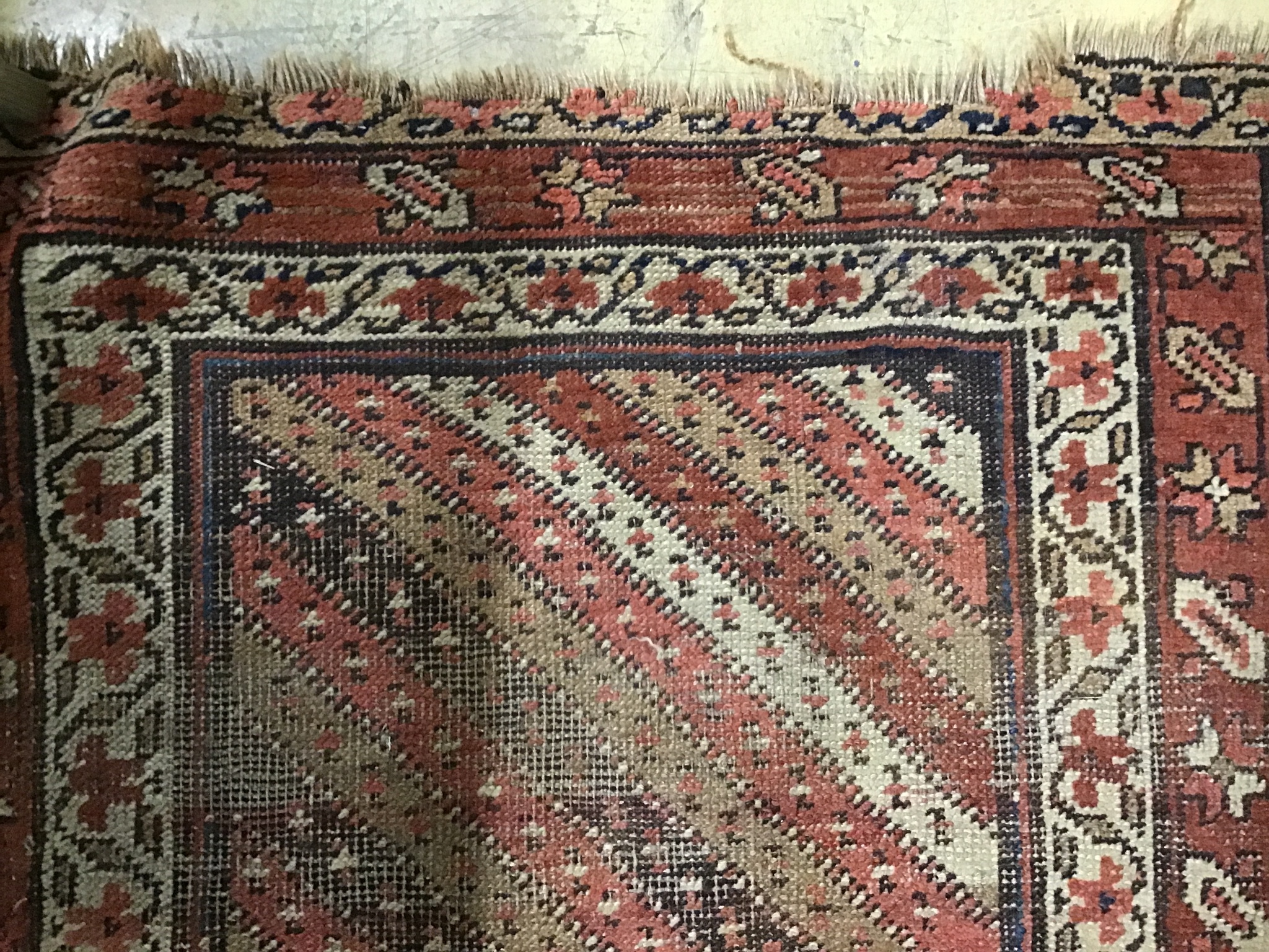 An antique Gendje runner, 370 x 100cm